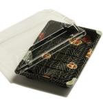 HACCP PP Food Serving Tools Takeout Black Plastic Sushi Tray With Cover