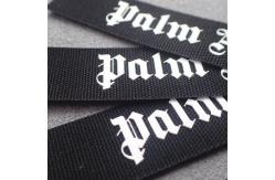 China Merrow Border ODM Printed Cotton Labels For Garment supplier