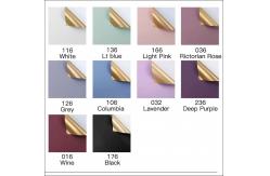China 64X34X0.36 cm Well Handfeel Double-sided Plastic Flower Wrapping Paper with Gold supplier