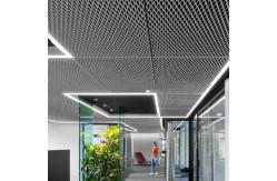 China Diamond Aluminum Mesh Ceiling Panel Welding Frame Wire Mesh Ceiling Tiles supplier