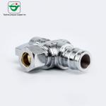 Manual Chrome Plated 1/4''X1/2'' Brass Angle Valve for sale