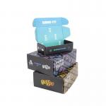 Clothing Shoes Cardboard Shipping Boxes Embossing Recycled Materials for sale