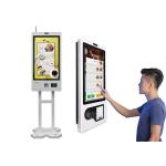 Touch Screen Self Order Floor Standing Food Ordering Kiosk For Restaurants for sale
