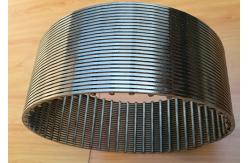 China Stainless Steel Centrifuge Basket with Triangle Wedge Wire Design supplier