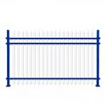 Courtyard PVC Coated Galvanised Steel Palisade Fencing ODM OEM for sale