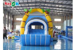 China Shark Themed Inflatable Bounce House Children 'S Playground With Slides supplier