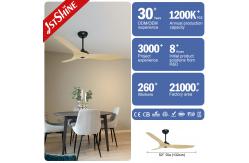 China Remote Control 220v 3 Blade Ceiling Fan With Led Light 6 Speed supplier