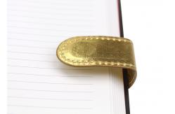 China Red Gold Custom Journal Printing With Magnetic Closure PU Leather Cover supplier