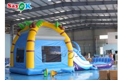 China Shark Themed Inflatable Bounce House Children 'S Playground With Slides supplier