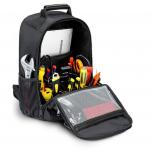 Oxford Backpack Tool Bag Black Multi Pocket Tool Bag With Waist Bag