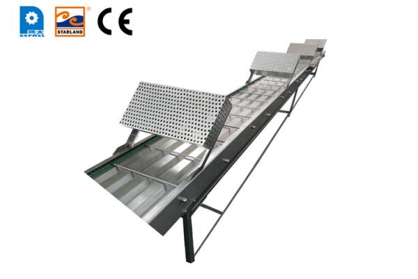 Stainless Steel Food Marshalling Cooling Conveyor Adjustable Speed