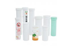 China Custom Empty Vitamin C Effervescent Tablet Bottle with Dry Offset Printing and Cap supplier