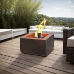 Round 1000mm Rustic Red Steel Backyard Fire Pit or Customized