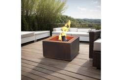 China Round 1000mm Rustic Red Steel Backyard Fire Pit or Customized supplier