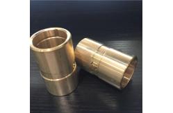 China Precision Flanged Groove Cast Bronze Bearings Spiral Inside Groove Bearings supplier