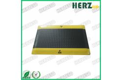 China Yellow And Black ESD Rubber Mat With PVC / EPDM Foam / Rubber Material supplier