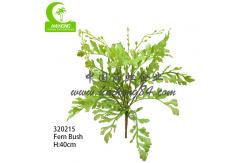 China Anti Aging  Beautiful 40cm 16pcs Artificial Fern Leaf For Landcaping supplier