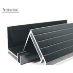 6063 T5 / T6 Aluminum Solar Panel Frame With Screw Joint / Corner Key Joint for sale
