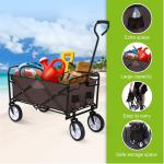 Custom Outdoor Portable Wagon Cart All Terrain Folding Trolley Park Beach for sale