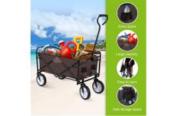 China Custom Outdoor Portable Wagon Cart All Terrain Folding Trolley Park Beach supplier