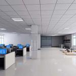 Fireproof Perforated Lay In Acoustical Ceiling Tile 15mm Mineral Fiber
