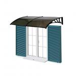 Attractive Durable Plastic Frame Polycarbonate Hollow Awning For Balcony for sale