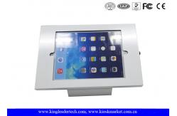 China Desktop Wallmounted Ipad Kiosk Enclosure With Anti-Theft Lock In White supplier