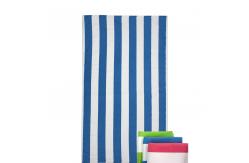 China Custom Sublimation Quick Dry Recycled Microfiber Sand Free Striped Beach Towels supplier