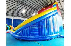 China 1000D Playground Bounce House Inflatable Water Slide With Pool supplier