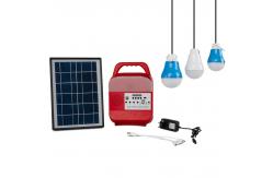 China Indoor Portable Solar Pendant Camping Light 5W 6000mAh Press Button Control supplier