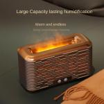 Flame Aromatherapy Humidifier Nano Mist Quiet Large Capacity Humidification Machine With Atmosphere Light