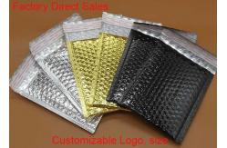 China 2 Sealing Sides Metallic Bubble Wrap Envelopes Rainbow With Light Bubble Linings supplier
