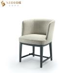 Luxury Customized Fabric Upholstery Dining Chair Solid Wood For Dining Room for sale