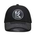 Black Mesh 5 Panel Trucker Cap Custom Sublimation Patch Logo Mens Trucker Hats