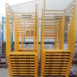 Heavy Duty Warehouse Detachable Metal Steel Stacking Folding Fabric Stillage Rack