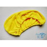 Yellow / Red Microfibre Hair Turban Towel Wrap Super Absorbent , Quick Dry Towel for sale