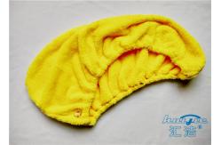 China Microfiber Magic Self-Drying Hair Wrap Towel 80% Polyester , Hair Drying Cap supplier
