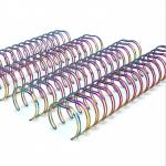 165 Sheets 3/4'' Metallic Double Wire Rings Twin Ring Wire Spiral Binding Coils for sale