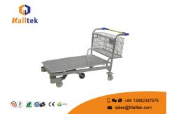China Heavy Duty Industrial Material Handling Trolley Transport Cargo Trolley With 5 Wheels supplier
