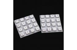China Silkscreen Printing Conductive Custom Silicone Rubber Keypads supplier