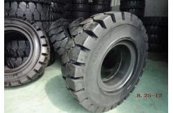 China Black Solideal Forklift Tires , Pneumatic Forklift Industrial Tyres 8.25-12 supplier