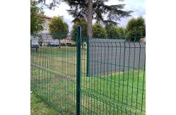 China Pvc Coated 3d Bending Curved Garden Welded Wire Mesh Panel Fence Galvanized Steel supplier