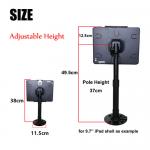 360 Degree Height Adjustable Anti Theft Ipad Stand