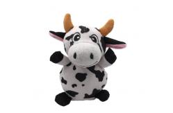 China Black And White 17CM Cow Recording Plush Toy supplier