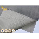 Stainless Steel Wire Reinforced Fiberglass Cloth With PU Coating 0.7mm For Fire Blanket Smoke Curtains for sale