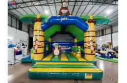 China Commercial Jungle Monkey Inflatable Bounce House Combo Jumping Castle supplier