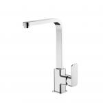High Arch Metal Kitchen Mixer Faucet 363mm High Countertop Sink Taps for sale