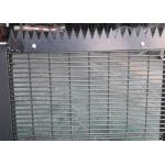 Grey 4.5mm Clear View Fence H2.5m Anti Climb Security Fencing for sale