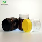 Custom Printing 400ml Plastic Food Jars square Shape Honey Packaging PET Bottle Recycling
