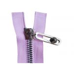 Light Purple Tape Heavy Duty Separating Zippers , Heavy Duty Brass Zippers 10# 12# for sale